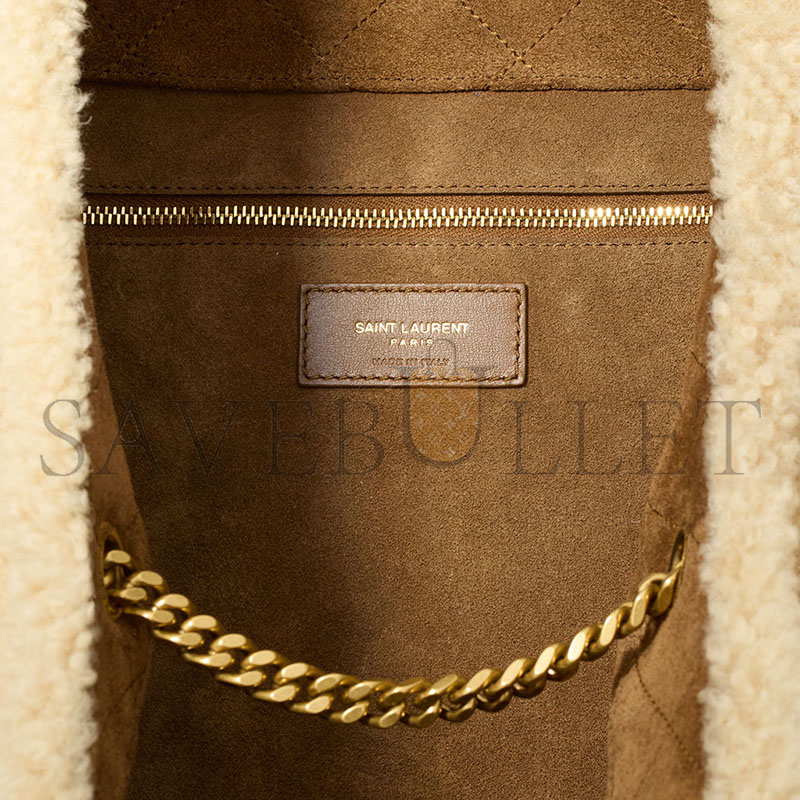 YSL ICARE LONG-HAIRED LAMBSKIN HANDBAG 698651AAFTG2910 (55*43*5cm)